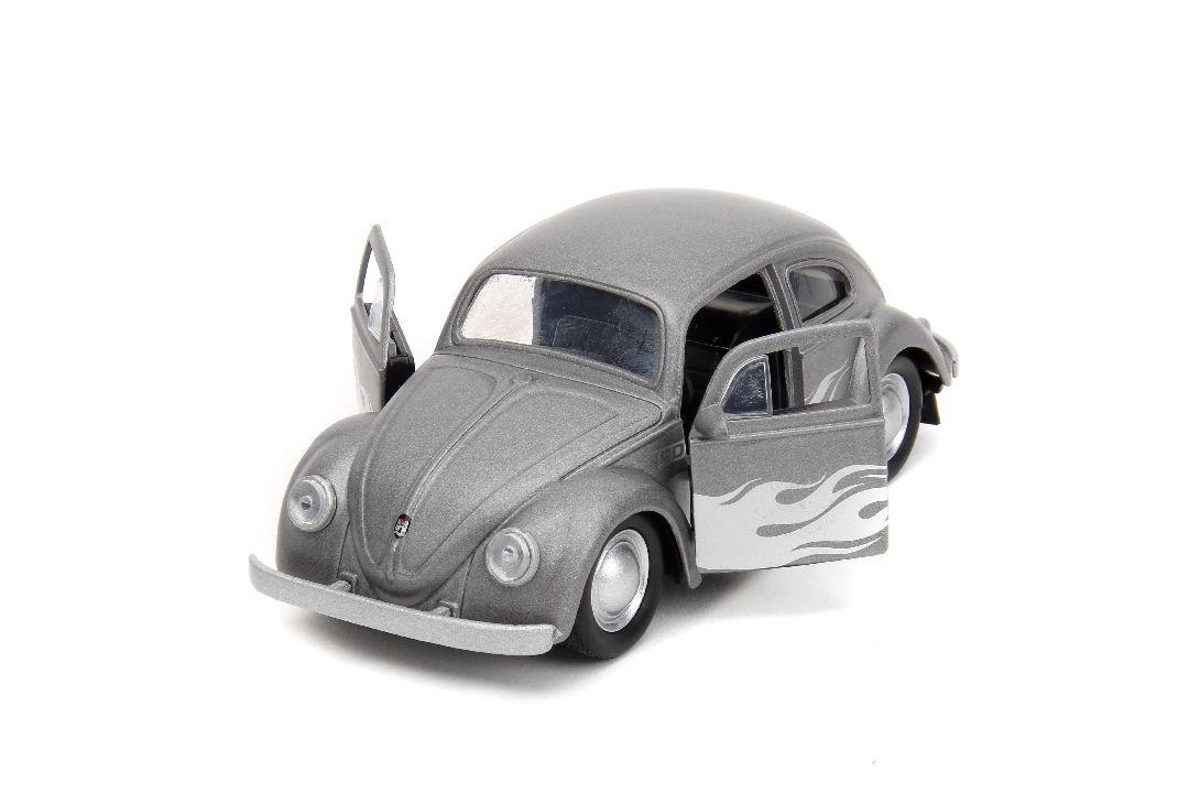 Jada 1/32 "PUNCH BUGGY" 1959 VW Beetle W/Boxing Gloves - Gray