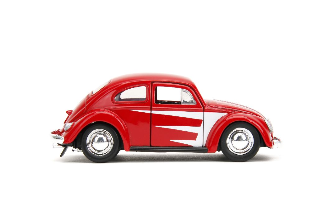 Jada 1/32 "PUNCH BUGGY" 1959 VW Beetle W/Boxing Gloves - Red