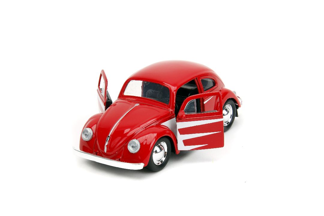 Jada 1/32 "PUNCH BUGGY" 1959 VW Beetle W/Boxing Gloves - Red