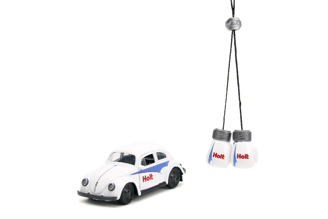 Jada 1/32 "PUNCH BUGGY" 1959 VW Beetle W/Boxing Gloves - White - Click Image to Close