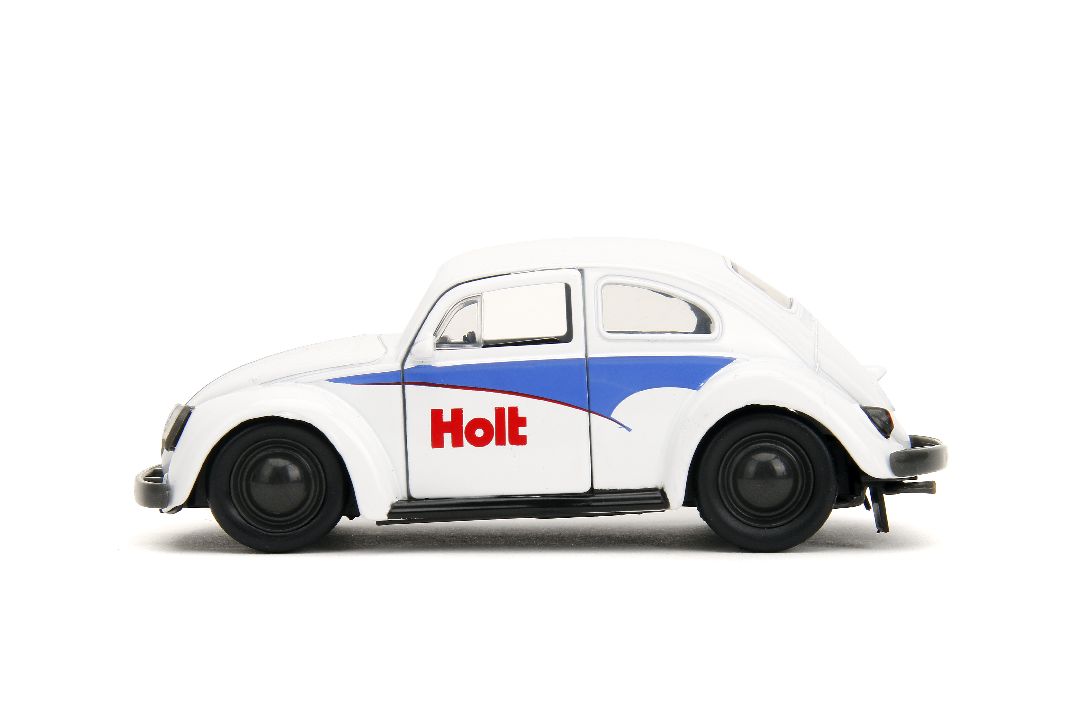 Jada 1/32 "PUNCH BUGGY" 1959 VW Beetle W/Boxing Gloves - White - Click Image to Close