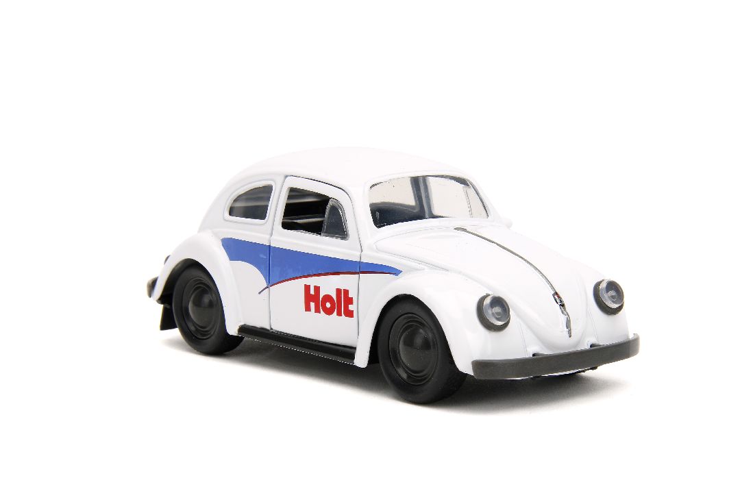 Jada 1/32 "PUNCH BUGGY" 1959 VW Beetle W/Boxing Gloves - White - Click Image to Close