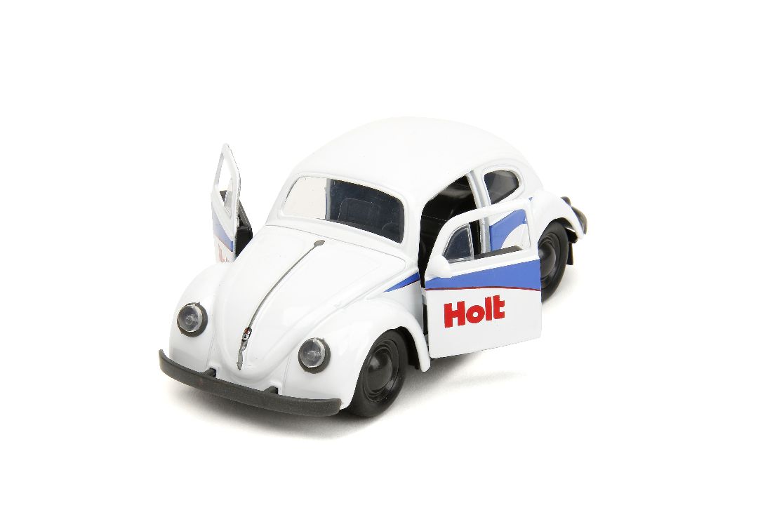 Jada 1/32 "PUNCH BUGGY" 1959 VW Beetle W/Boxing Gloves - White - Click Image to Close