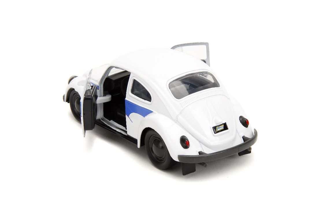 Jada 1/32 "PUNCH BUGGY" 1959 VW Beetle W/Boxing Gloves - White - Click Image to Close