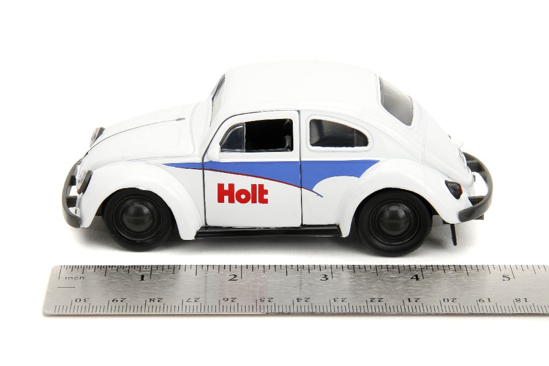 Jada 1/32 "PUNCH BUGGY" 1959 VW Beetle W/Boxing Gloves - White - Click Image to Close