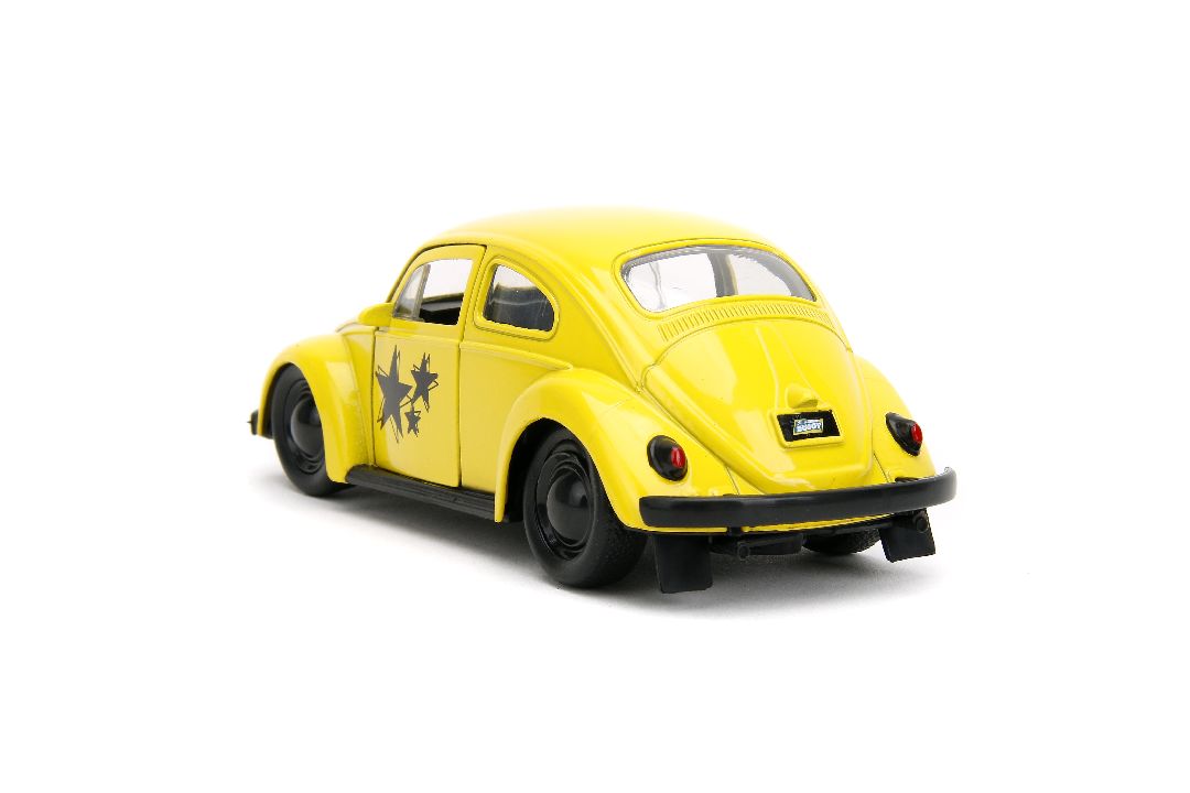 Jada 1/32 "PUNCH BUGGY" 1959 VW Beetle W/Boxing Gloves - Yellow - Click Image to Close