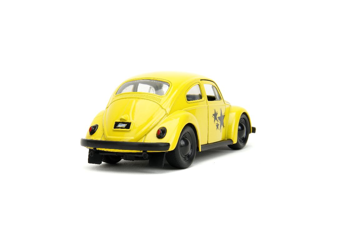 Jada 1/32 "PUNCH BUGGY" 1959 VW Beetle W/Boxing Gloves - Yellow - Click Image to Close