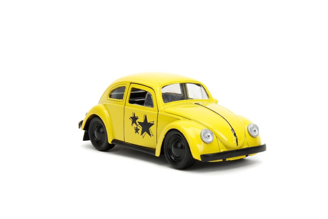 Jada 1/32 "PUNCH BUGGY" 1959 VW Beetle W/Boxing Gloves - Yellow