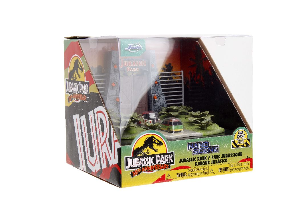 Jada Nano "Hollywood Rides" Nano Jurassic Park w/2 Vehicles - Click Image to Close