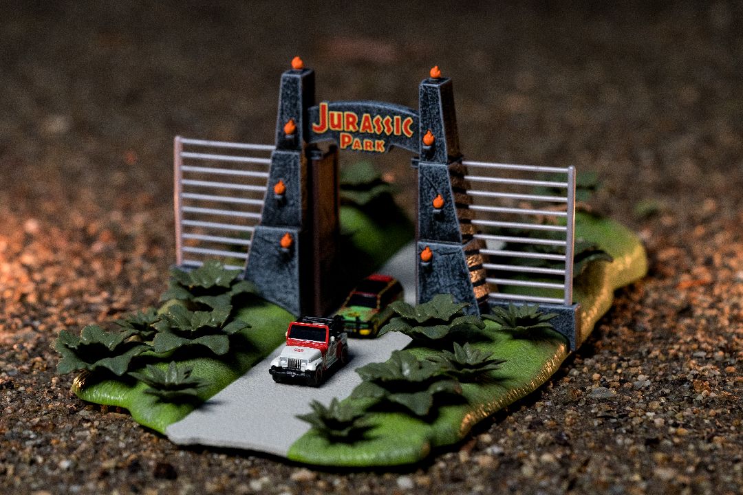 Jada Nano "Hollywood Rides" Nano Jurassic Park w/2 Vehicles - Click Image to Close