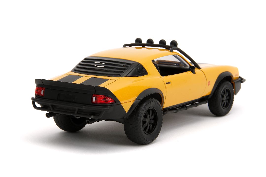 Jada 1/24 "Hollywood Rides" Transformers 7 1977 Camaro Bumblebee - Click Image to Close