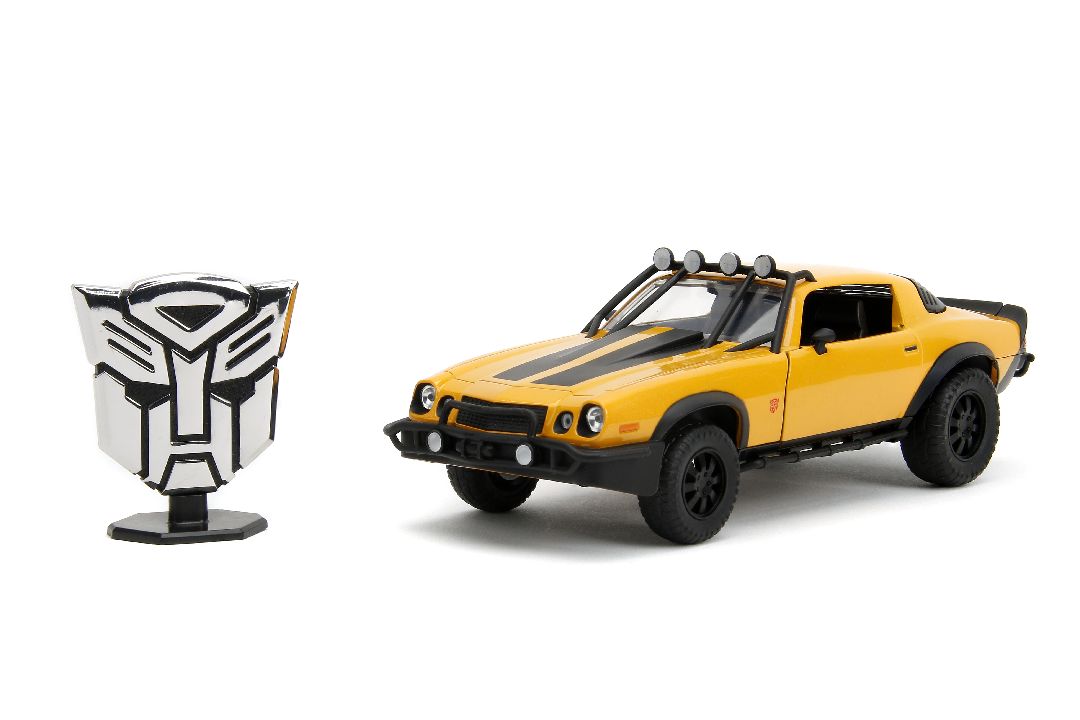 Jada 1/24 "Hollywood Rides" Transformers 7 1977 Camaro Bumblebee - Click Image to Close