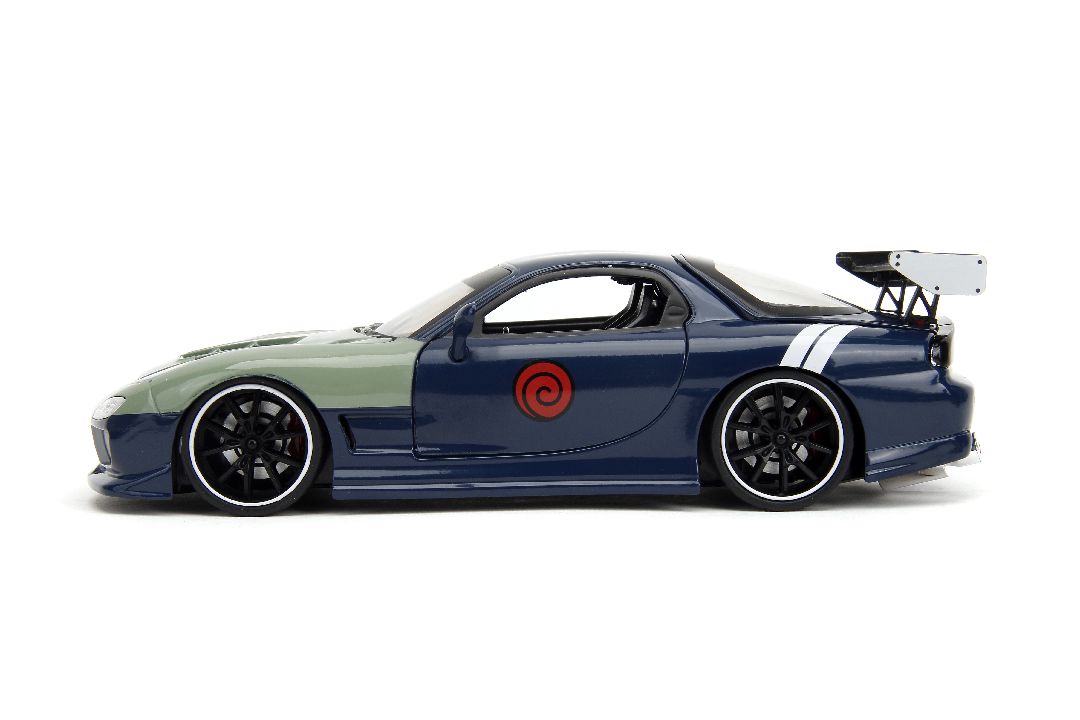 Jada 1/24 "Hollywood Rides" Naruto 1993 Mazda RX-7 with Kakashi - Click Image to Close