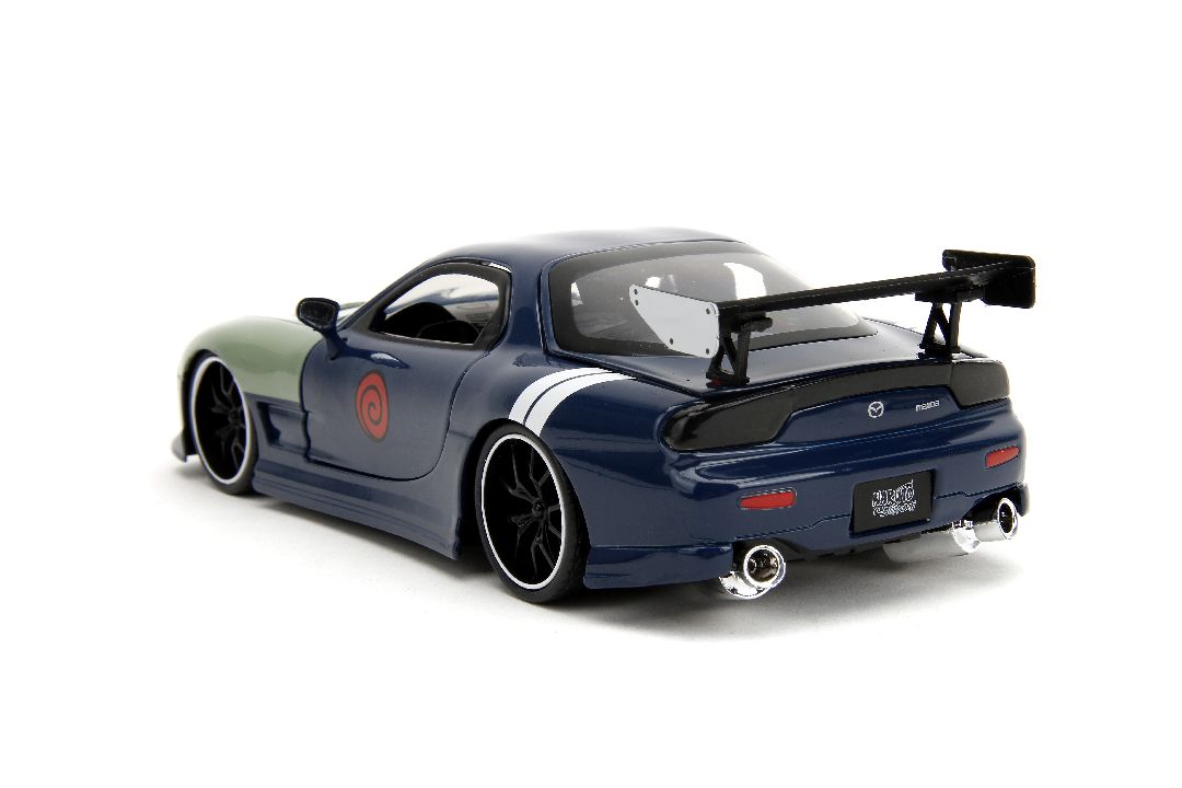 Jada 1/24 "Hollywood Rides" Naruto 1993 Mazda RX-7 with Kakashi - Click Image to Close