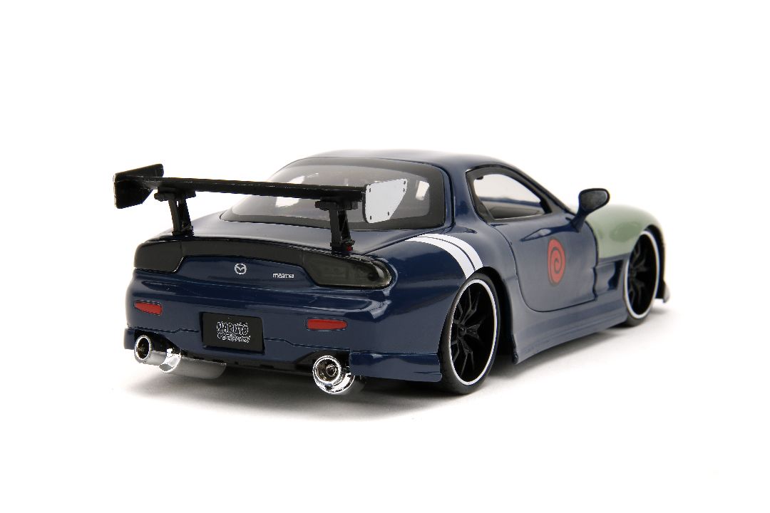 Jada 1/24 "Hollywood Rides" Naruto 1993 Mazda RX-7 with Kakashi