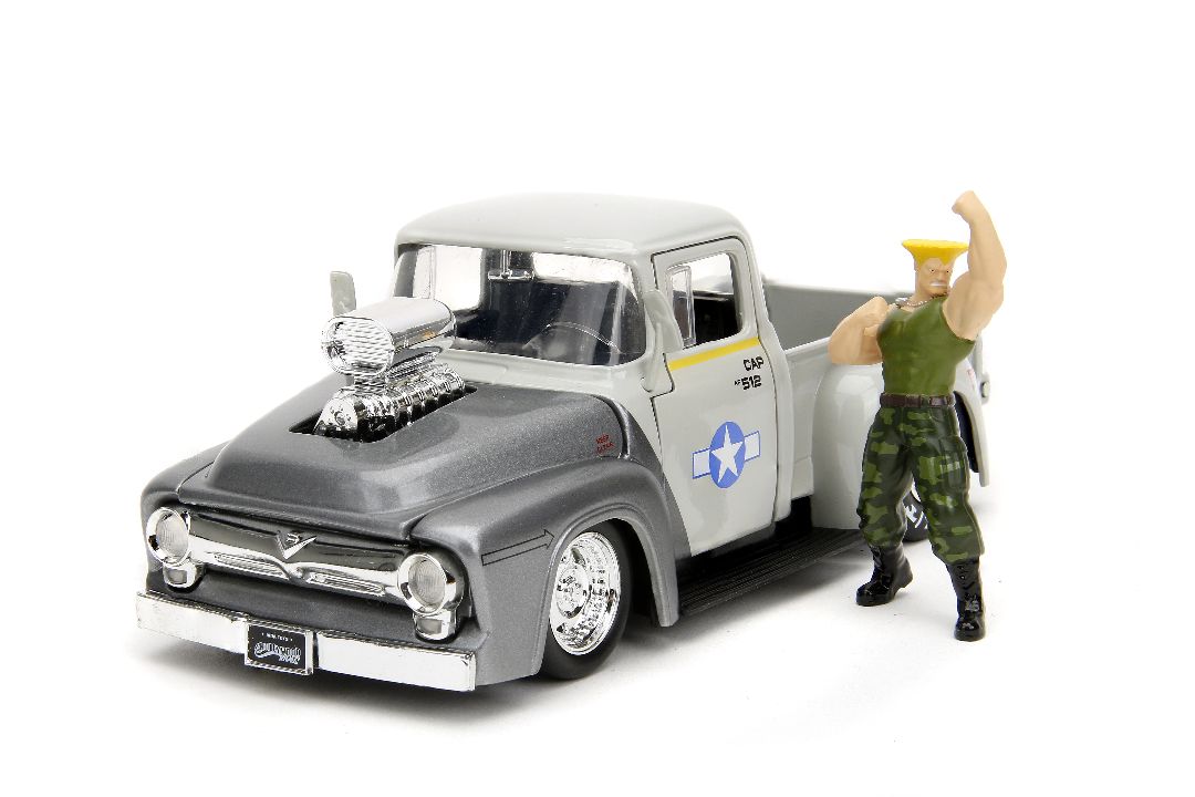 Jada 1/24 "Hollywood Rides" Street Fighter 1956 Ford F-100 - Click Image to Close