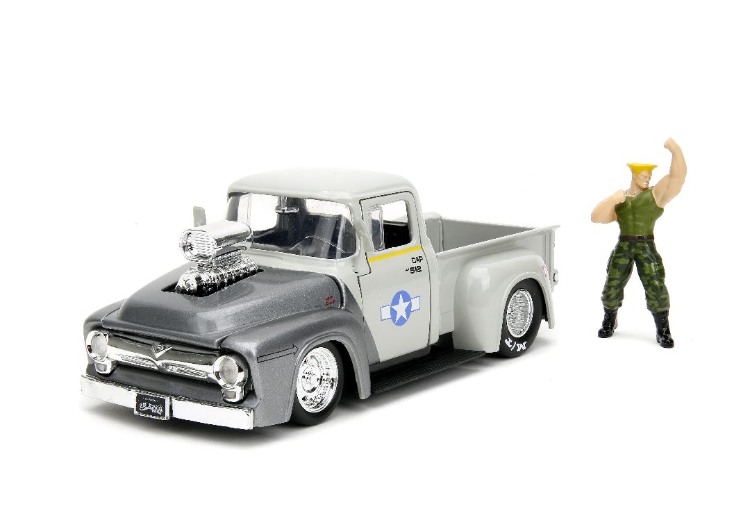 Jada 1/24 "Hollywood Rides" Street Fighter 1956 Ford F-100 - Click Image to Close