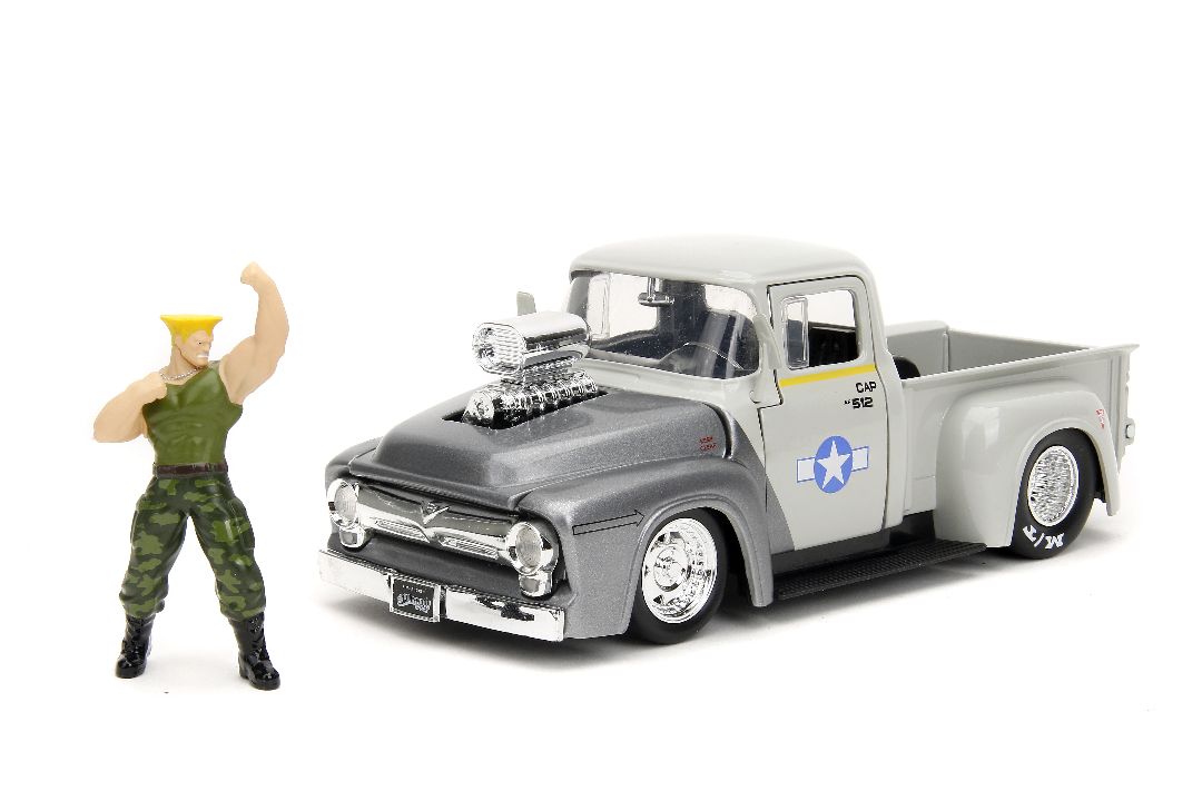 Jada 1/24 "Hollywood Rides" Street Fighter 1956 Ford F-100 - Click Image to Close