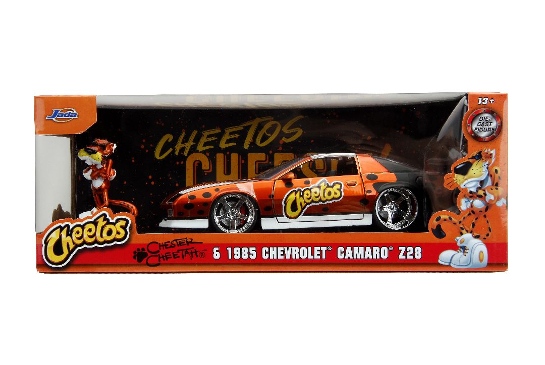 Jada 1/24 "Hollywood Rides" Cheetos 1985 Chevy Camaro w/Chester