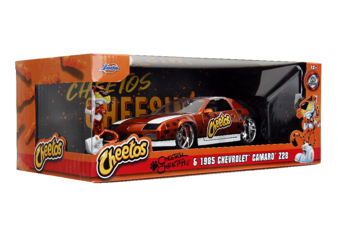 Jada 1/24 "Hollywood Rides" Cheetos 1985 Chevy Camaro w/Chester