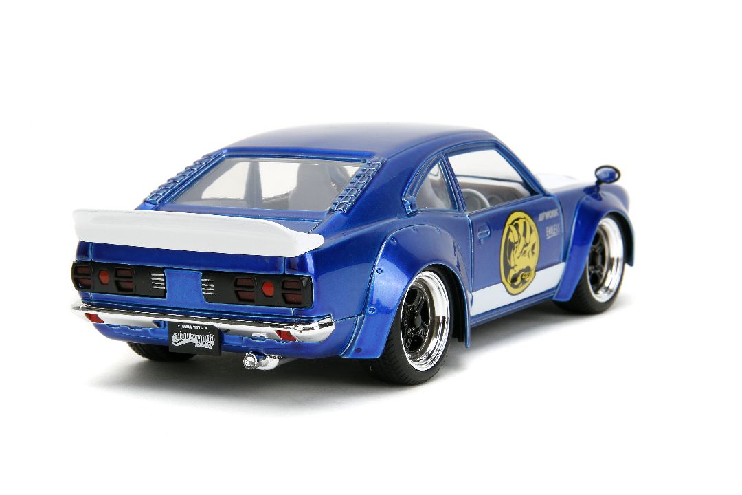 Jada 1/24 "Hollywood Rides" 1974 Mazda RX-3 with Blue Ranger - Click Image to Close