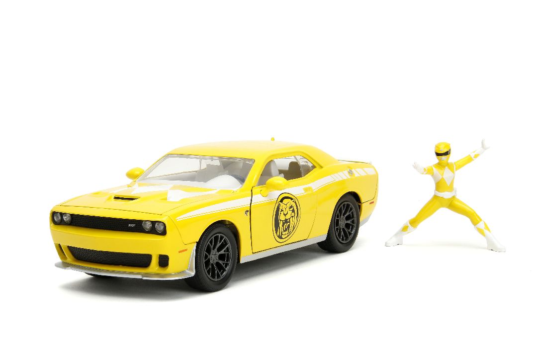 Jada 1/24 "Hollywood Rides" 2015 Challenger Hellcat YellowRanger