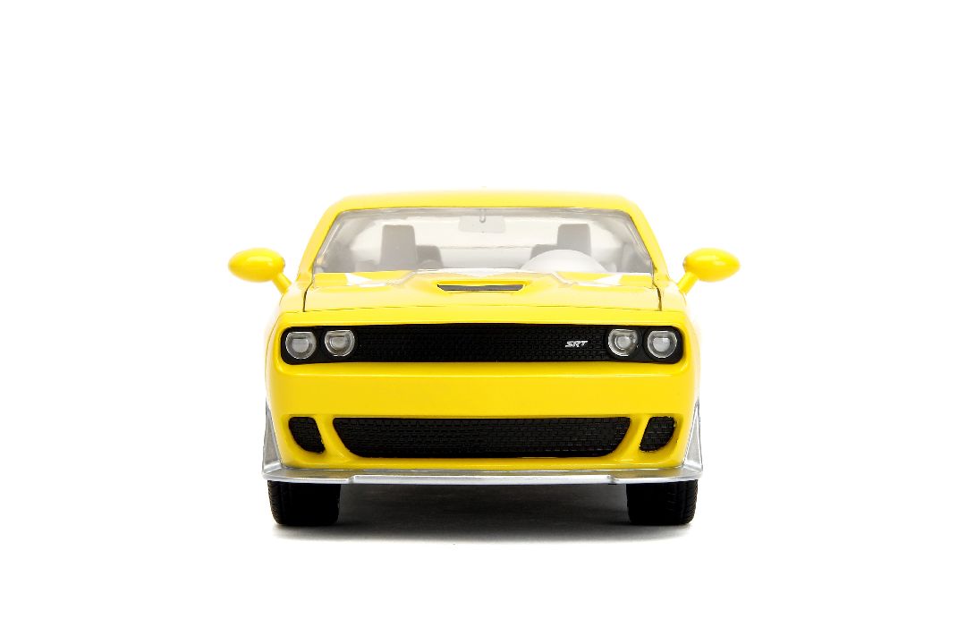 Jada 1/24 "Hollywood Rides" 2015 Challenger Hellcat YellowRanger - Click Image to Close