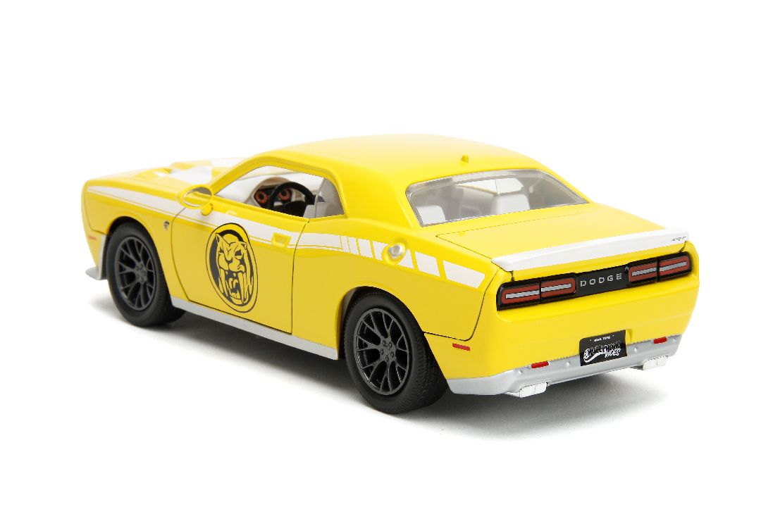 Jada 1/24 "Hollywood Rides" 2015 Challenger Hellcat YellowRanger - Click Image to Close