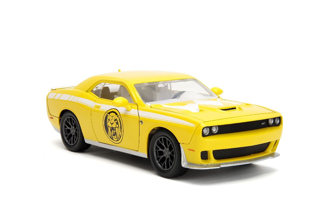 Jada 1/24 "Hollywood Rides" 2015 Challenger Hellcat YellowRanger - Click Image to Close