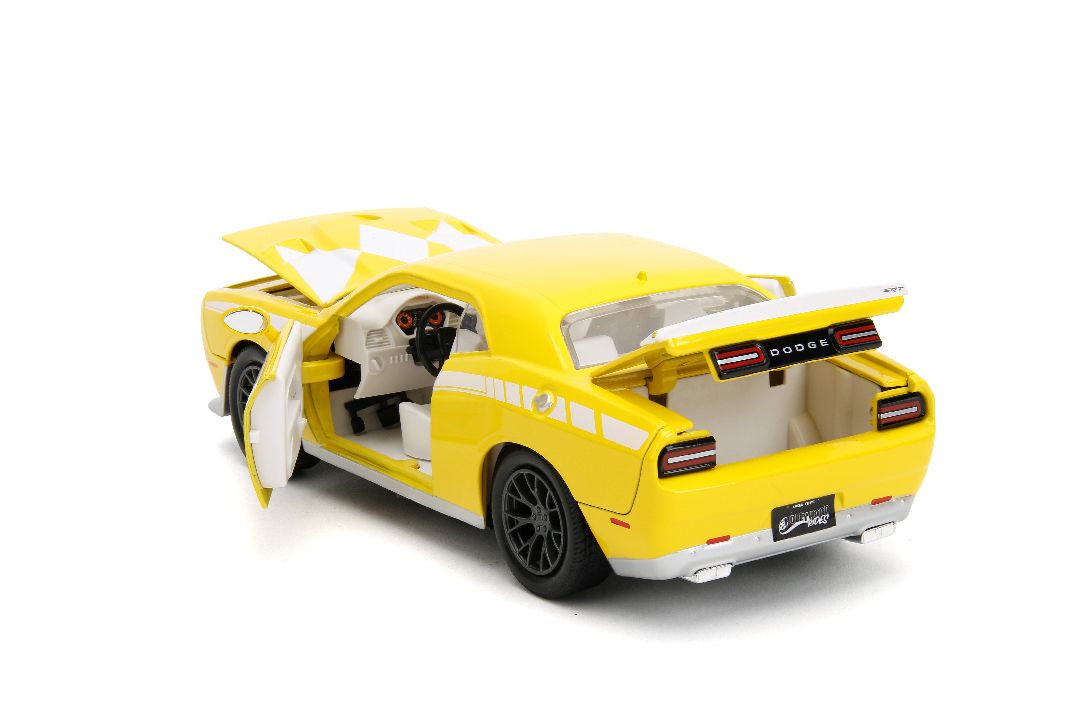 Jada 1/24 "Hollywood Rides" 2015 Challenger Hellcat YellowRanger - Click Image to Close