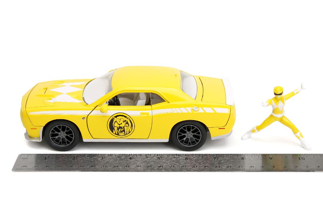 Jada 1/24 "Hollywood Rides" 2015 Challenger Hellcat YellowRanger