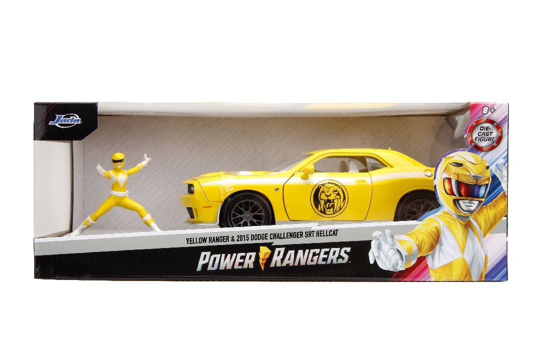 Jada 1/24 "Hollywood Rides" 2015 Challenger Hellcat YellowRanger