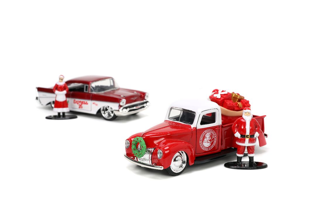 Jada 1/32 "Holiday Rides" Santa Claus & Ms Claus Twin Pack - Click Image to Close