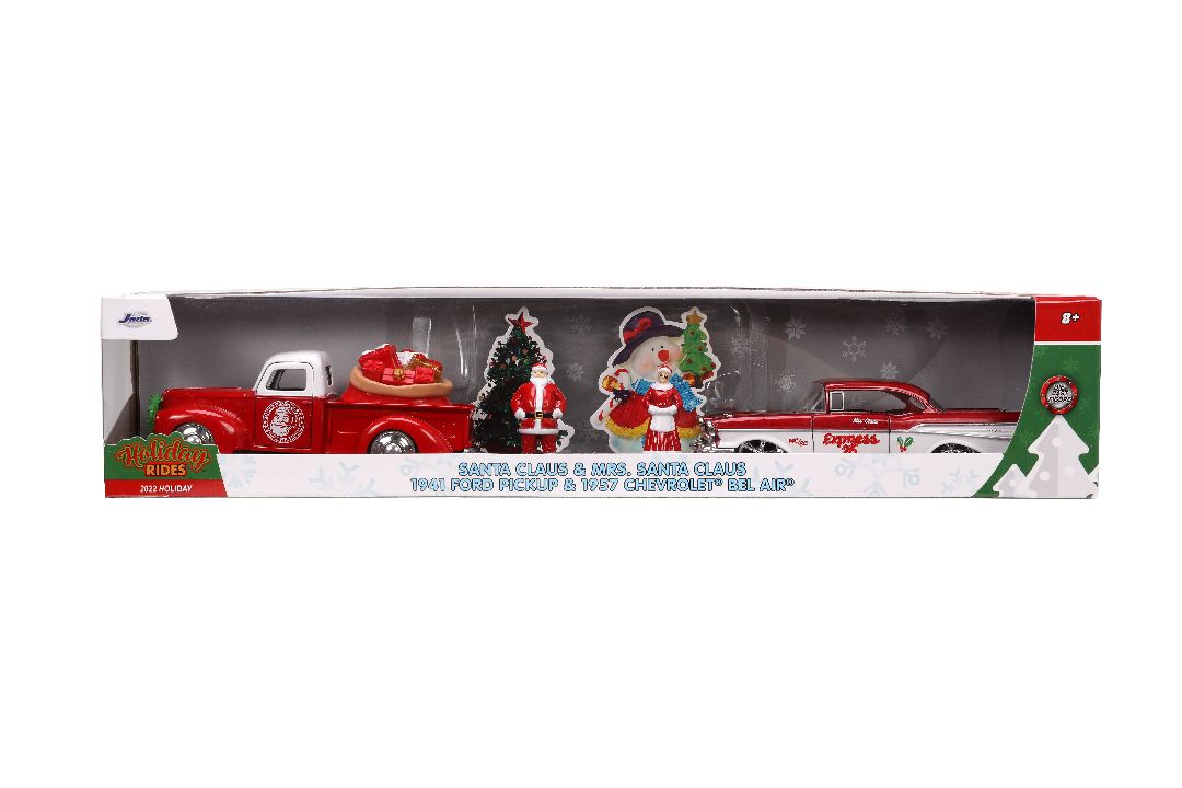 Jada 1/32 "Holiday Rides" Santa Claus & Ms Claus Twin Pack - Click Image to Close