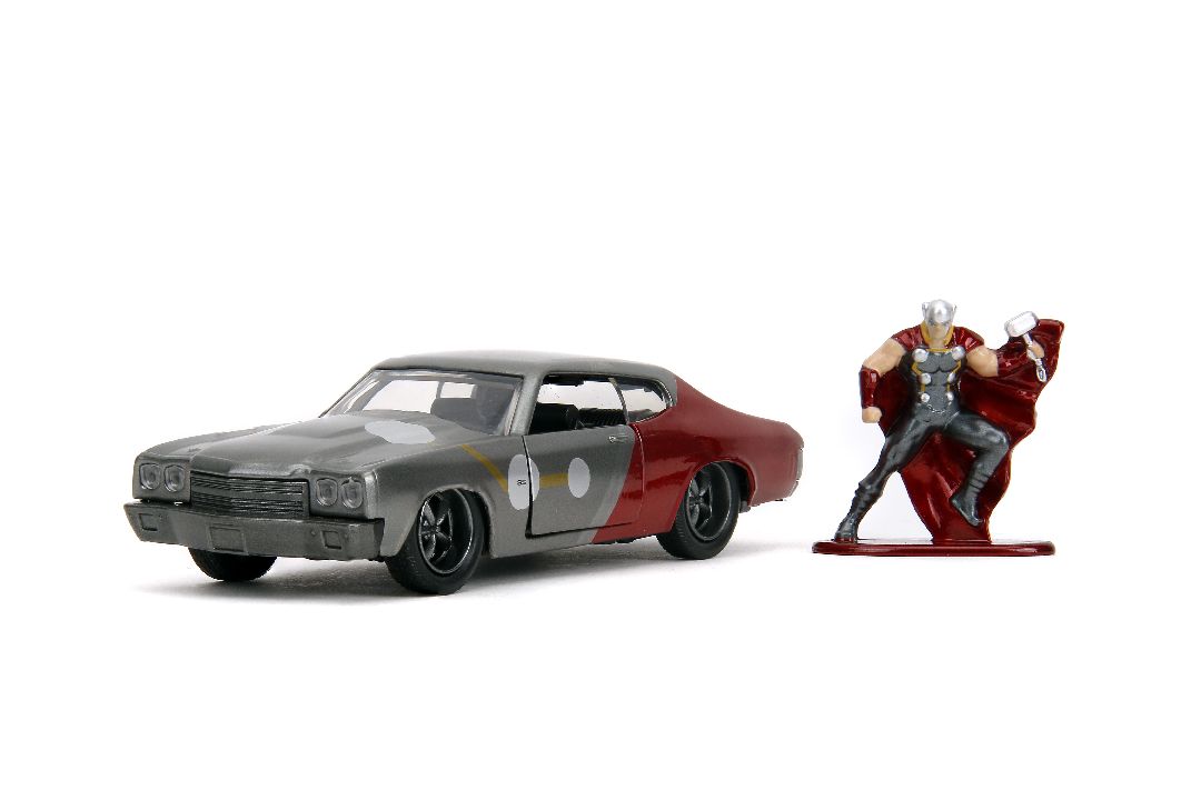 Jada 1/32 "Hollywood Rides" Marvel 1970 Chevelle SS w/Thor - Click Image to Close