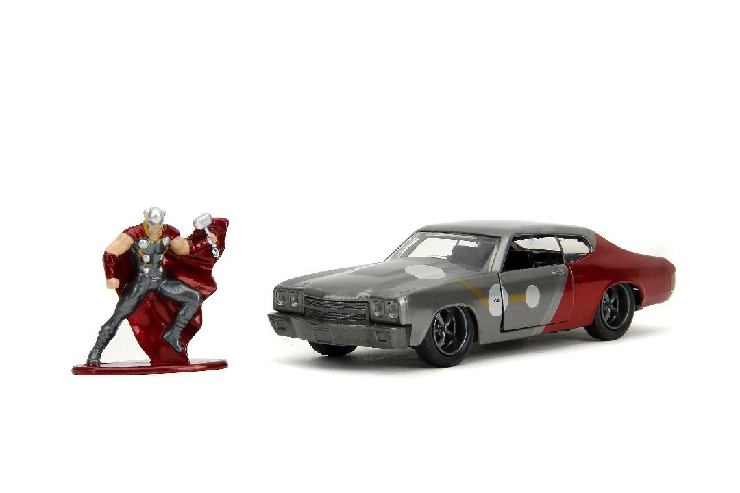 Jada 1/32 "Hollywood Rides" Marvel 1970 Chevelle SS w/Thor - Click Image to Close