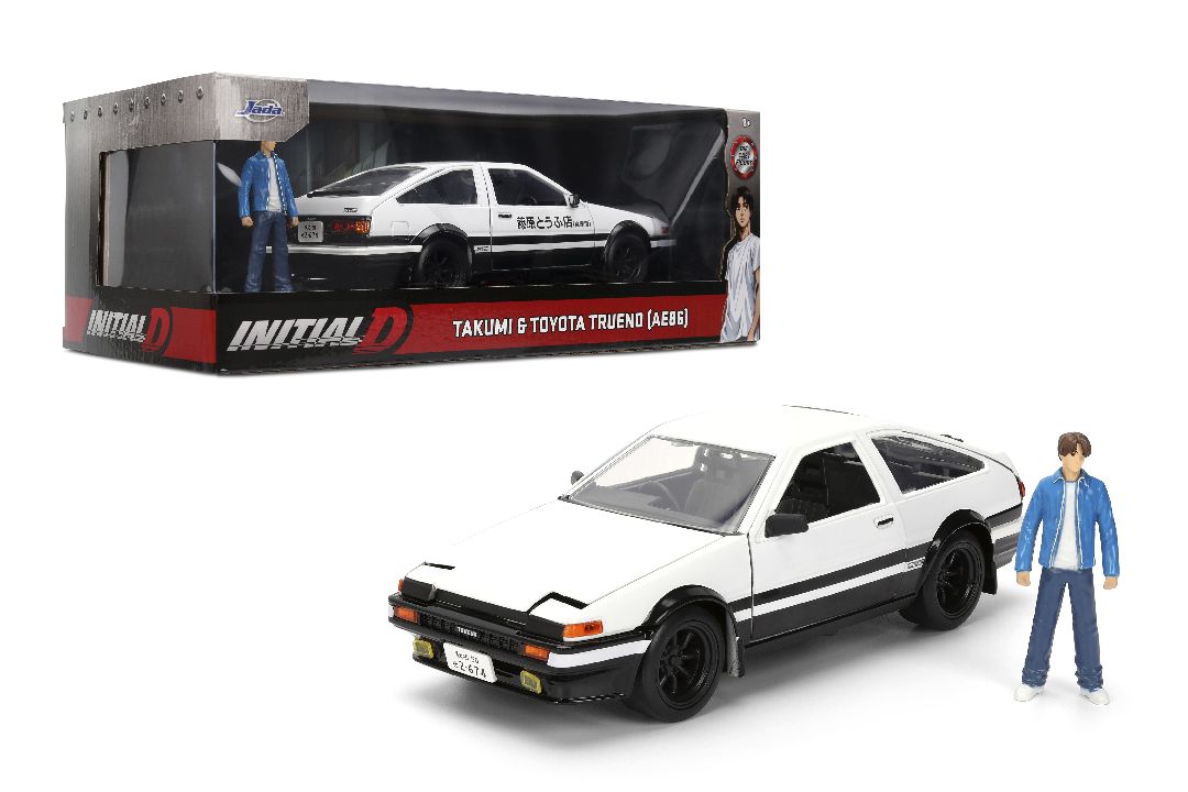 Jada 1/24 "Hollywood Rides" - Initial D - 1986 Trueno w/ Takumi