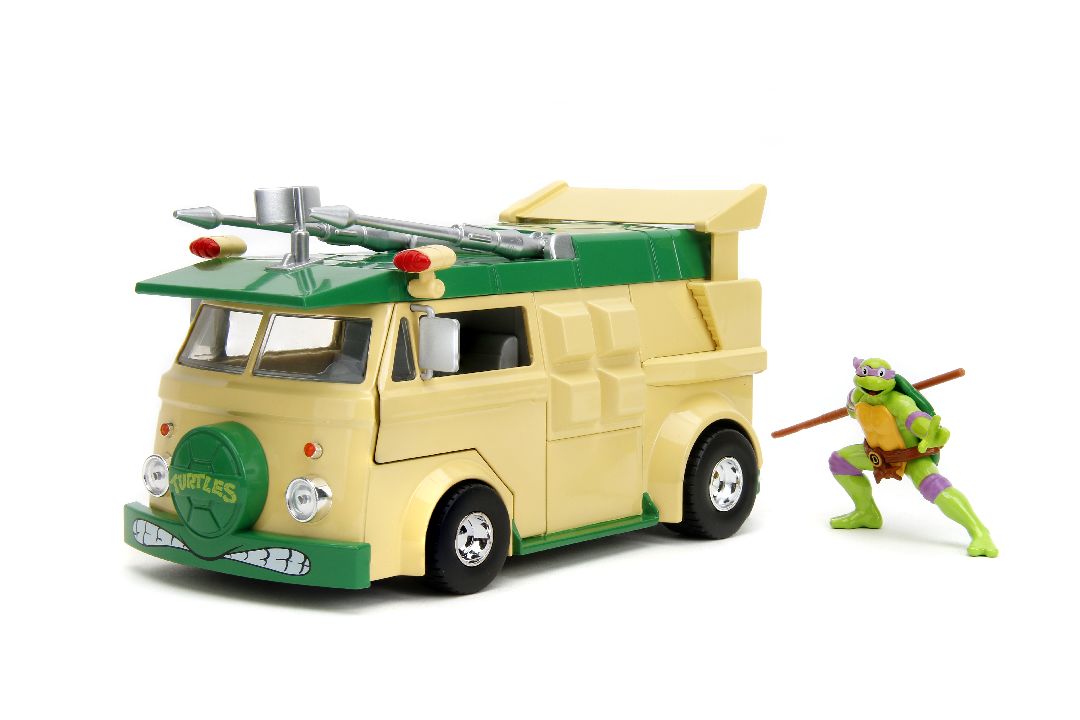 Jada 1/24 "Hollywood Rides" TMNT Party Wagon W/Donatello - Click Image to Close