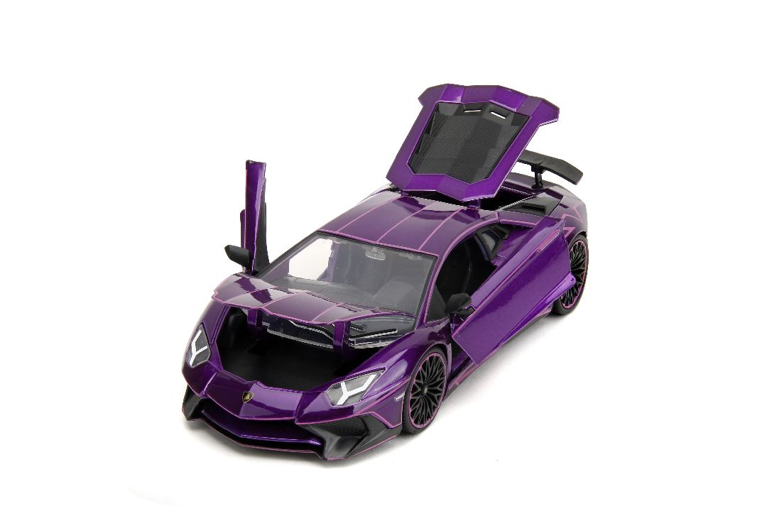 Jada 1/24 "Pink Slips" Lamborghini Aventador SV - Candy Purple - Click Image to Close