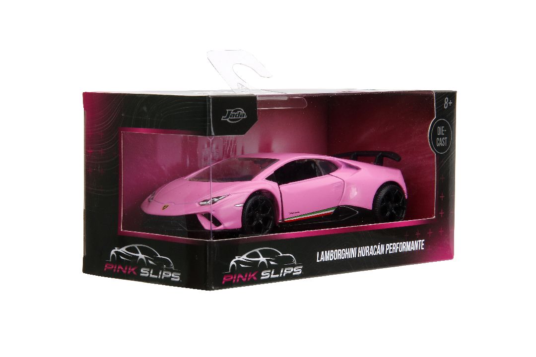 Jada 1/32 "Pink Slips" Lamborghini Huracan Performante - Pink - Click Image to Close