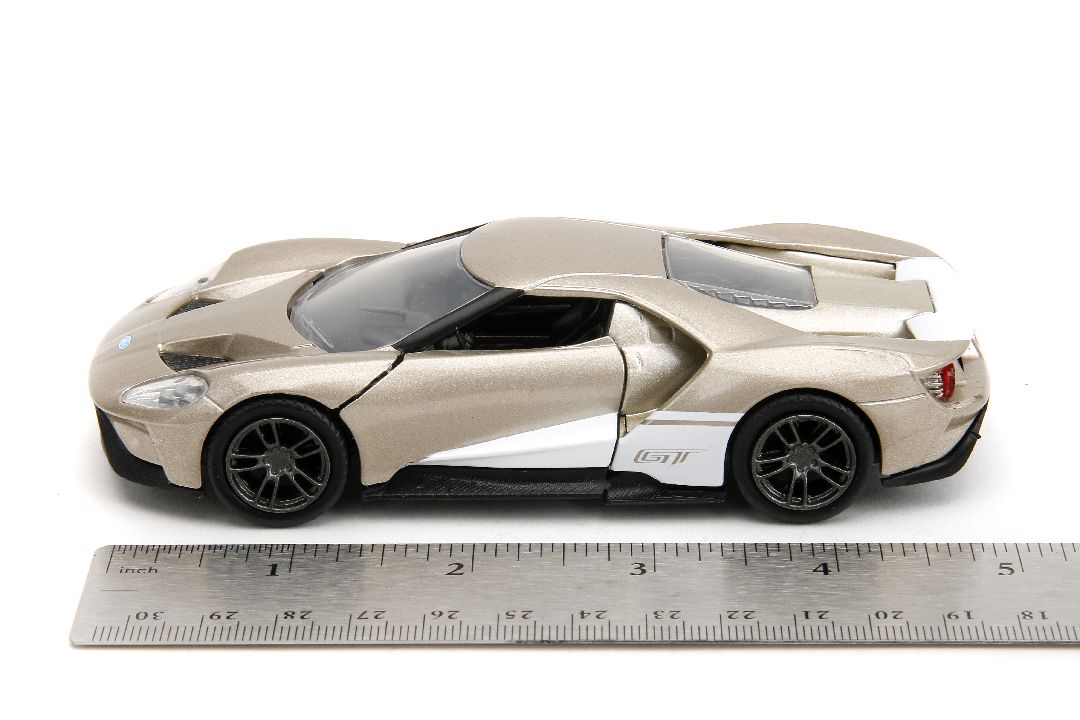 Jada 1/32 "Pink Slips" 2017 Ford GT - Metallic Gold - Click Image to Close