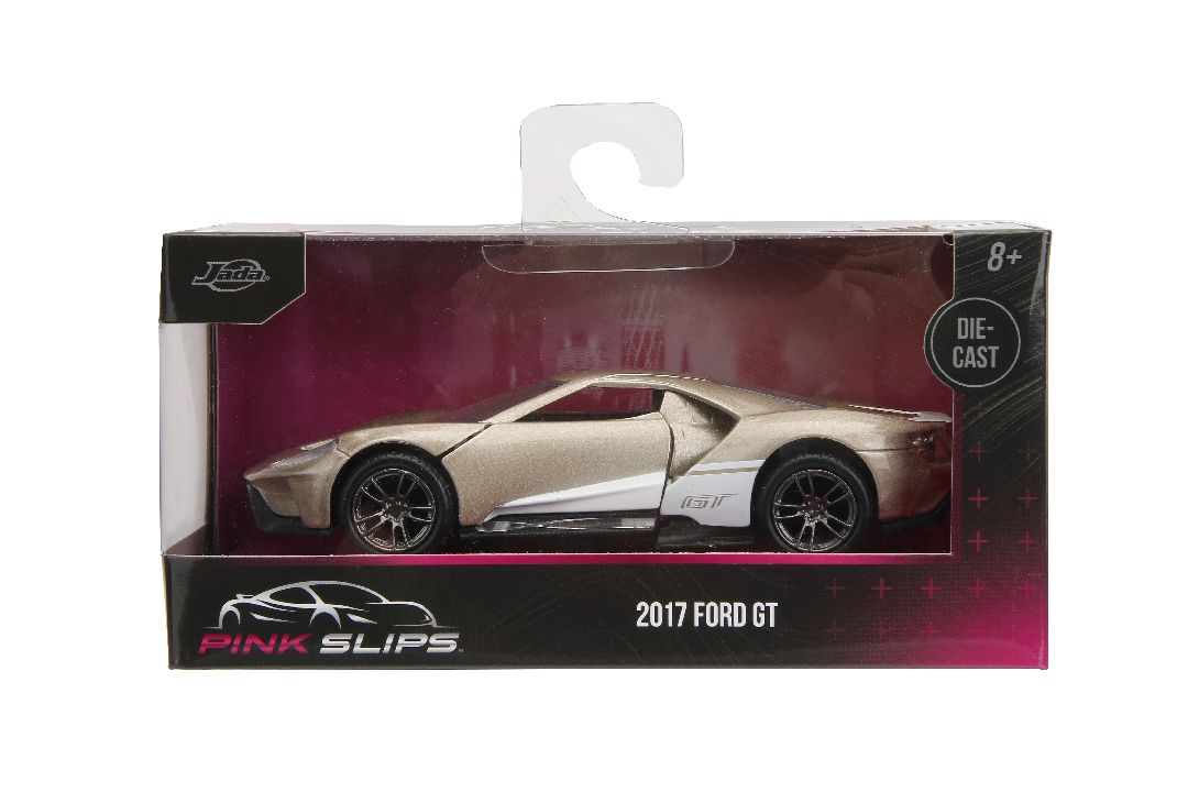 Jada 1/32 "Pink Slips" 2017 Ford GT - Metallic Gold - Click Image to Close