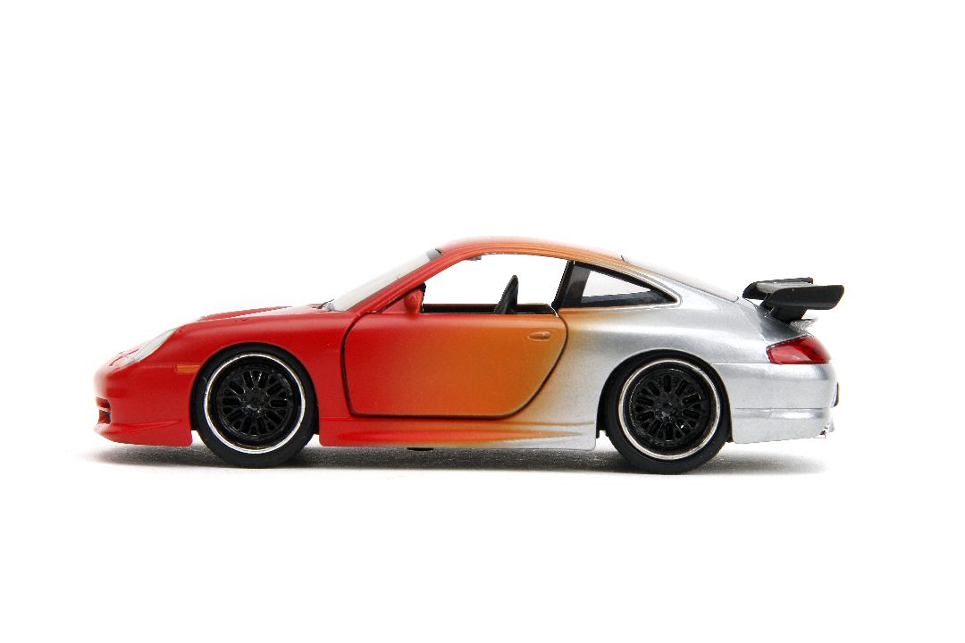 Jada 1/32 "Pink Slips"Porsche 911 GT3 RS-Primer Red/Orange/Slvr - Click Image to Close