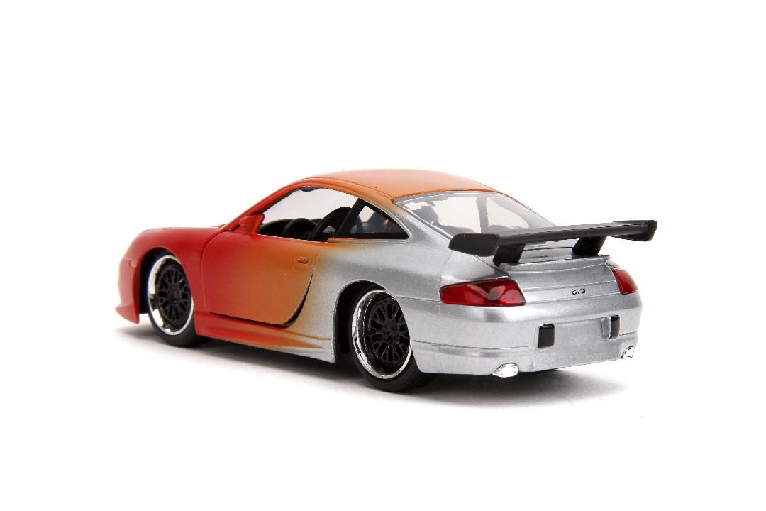 Jada 1/32 "Pink Slips"Porsche 911 GT3 RS-Primer Red/Orange/Slvr - Click Image to Close