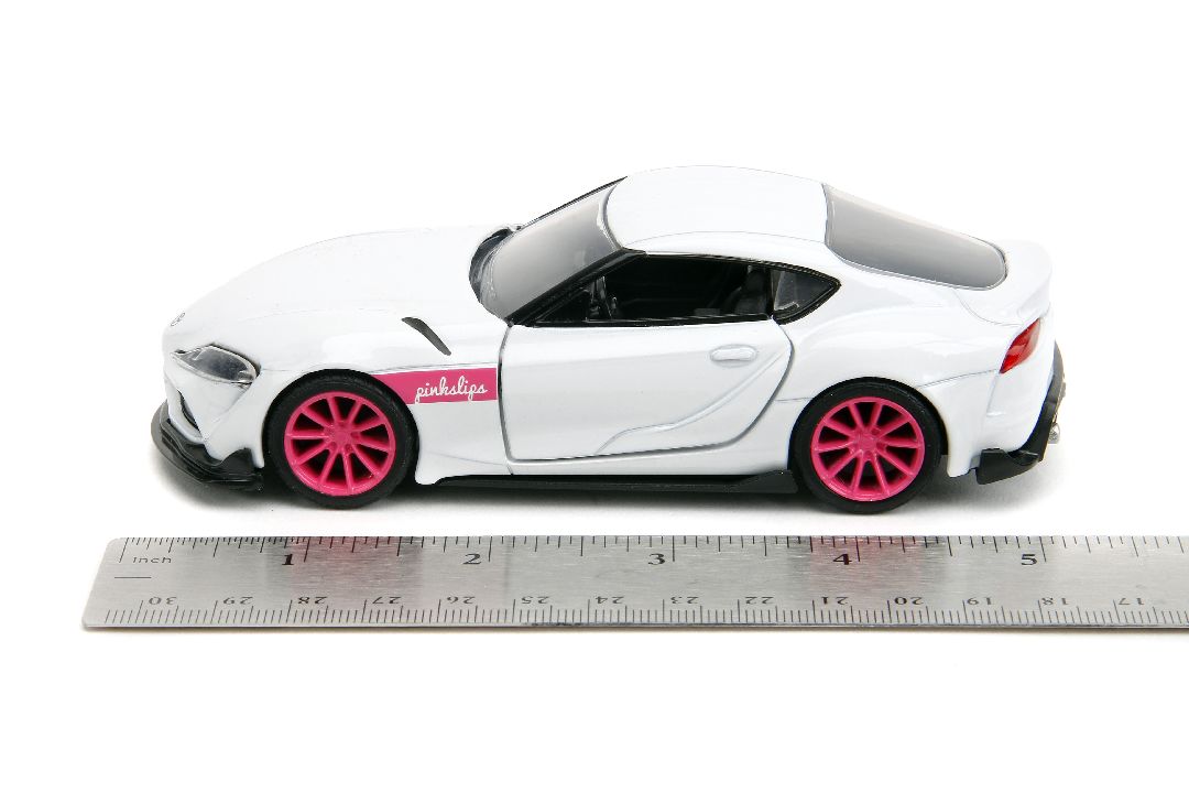 Jada 1/32 "Pink Slips" 2020 Toyota Supra - Glossy White - Click Image to Close