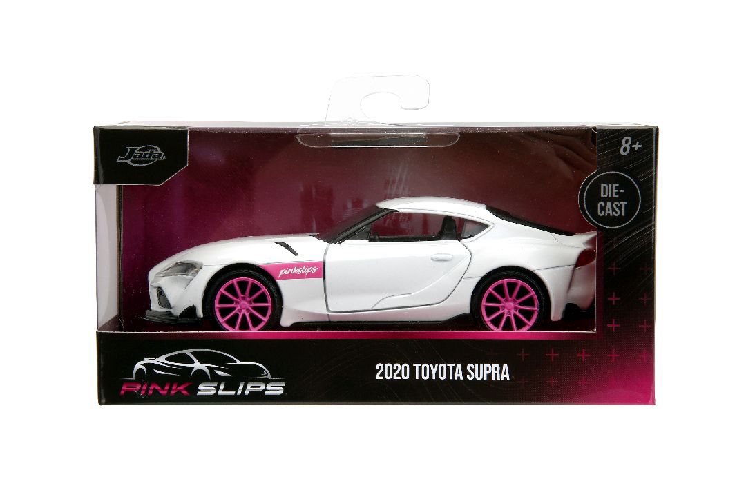 Jada 1/32 "Pink Slips" 2020 Toyota Supra - Glossy White - Click Image to Close