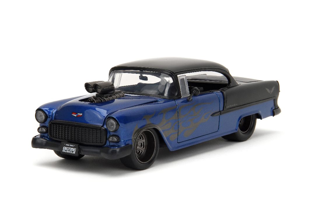 Jada 1/24 "BIGTIME Muscle" 1955 Chevy Bel Air - Metallic Blue