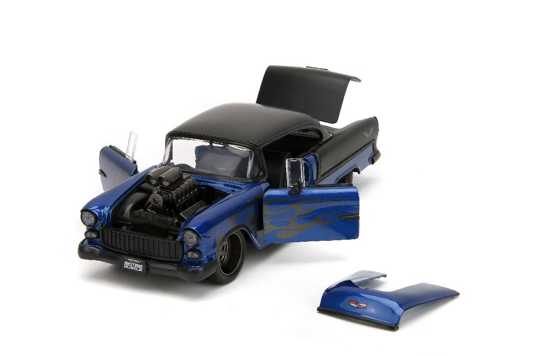 Jada 1/24 "BIGTIME Muscle" 1955 Chevy Bel Air - Metallic Blue