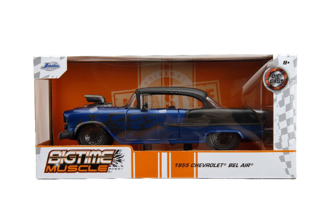 Jada 1/24 "BIGTIME Muscle" 1955 Chevy Bel Air - Metallic Blue