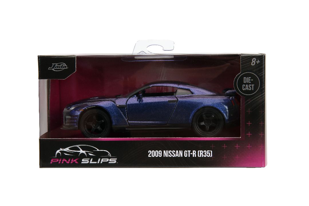 Jada 1/32 "Pink Slips" 2009 Nissan GT-R (R35) - Metallic Purple - Click Image to Close